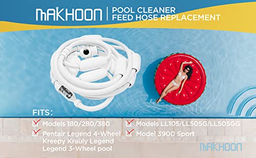 MAKHOON [Upgraded] Pool Cleaner Feed Hose Replacement for Zodiac Polaris 280 380 180 3900 Pool Cleaner Feed Hose G5(Not Compatible with Polaris 360) - Image 3