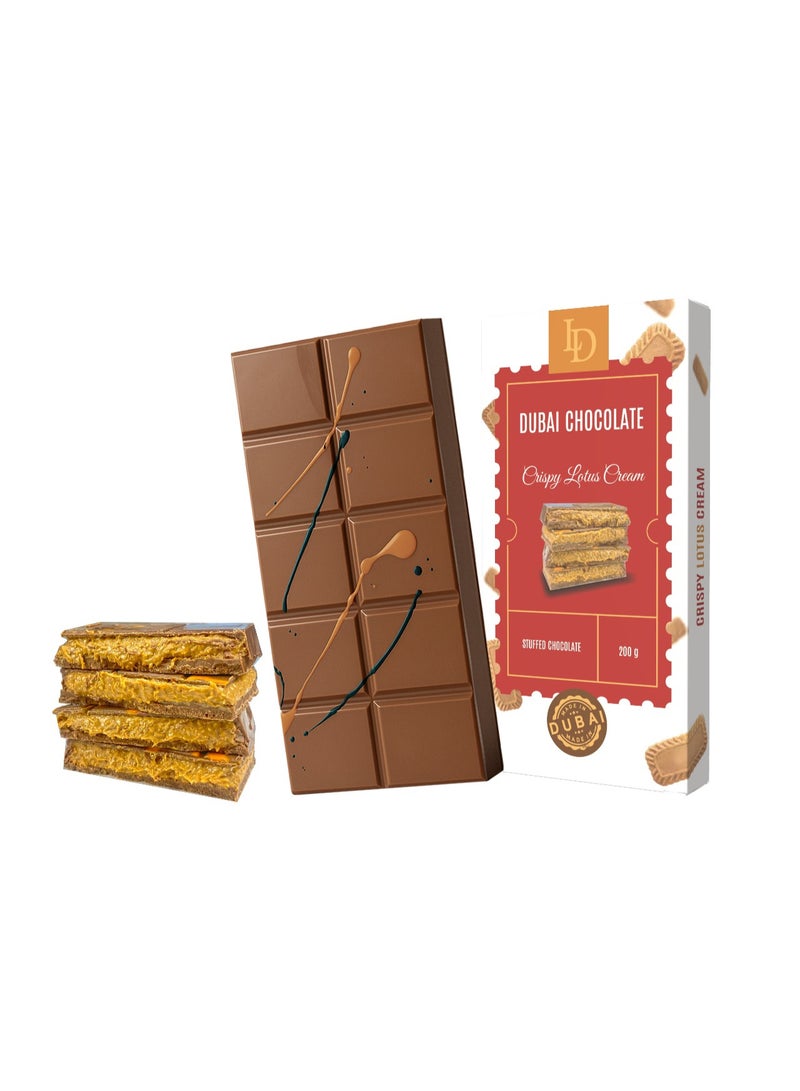 LD Dubai Chocolate Milk Crispy Lotus Cream