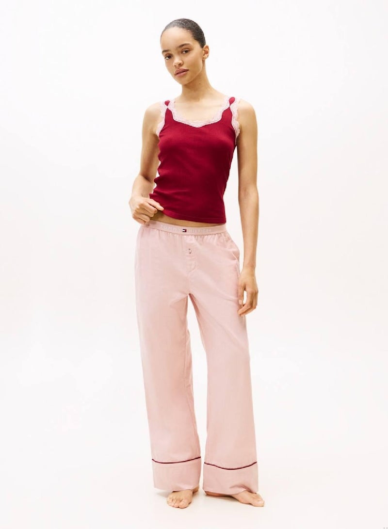 TOMMY HILFIGER Essential Herringbone Flannel Pyjama Bottoms - Image 1