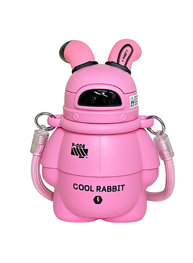 LITTLE SURPRISE BOX Pink Alien Spaceship Stainless Steel water Bottle for Kids 470ml  - Image 1