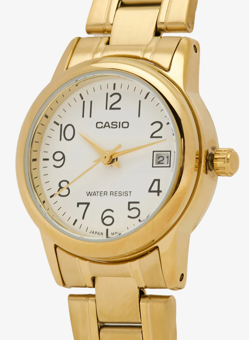 CASIO LTP-V002G-7B2 Gold Tone Stainless Steel Analog