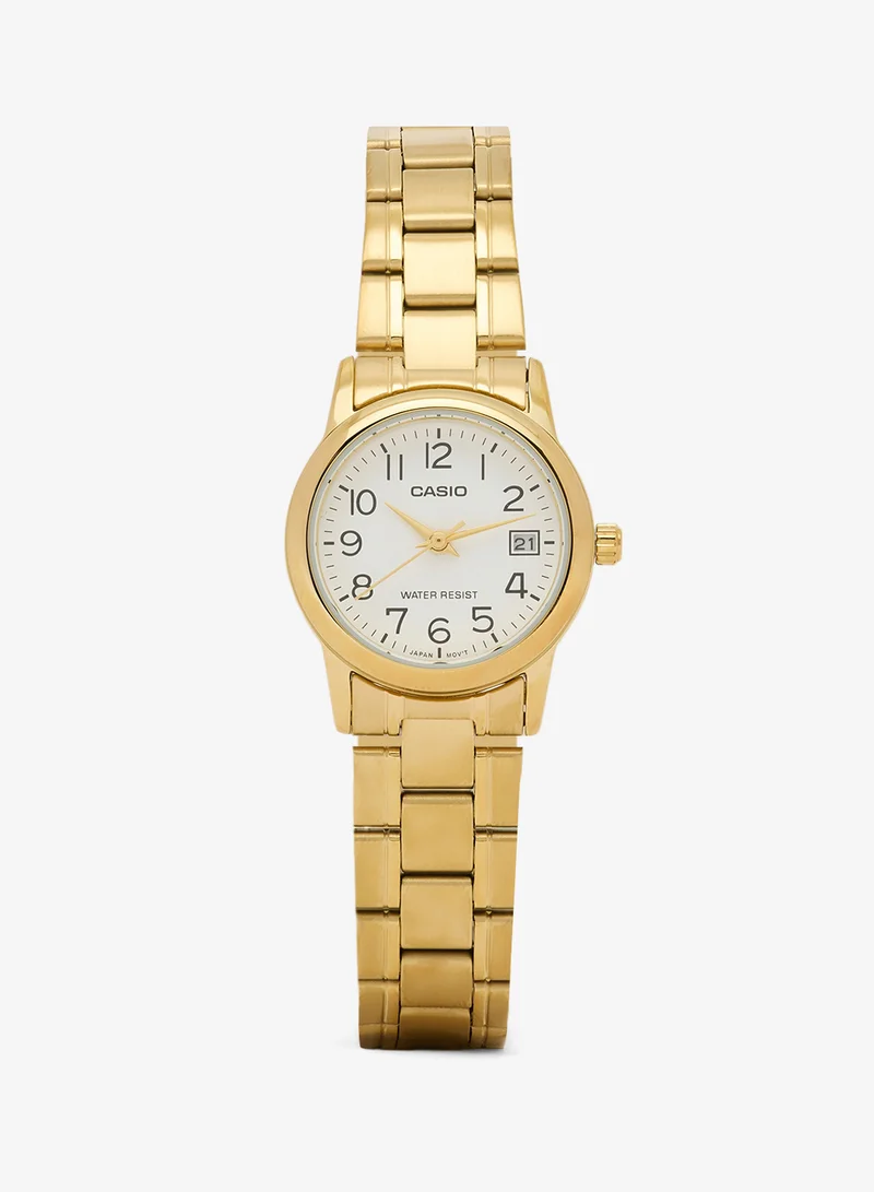 CASIO LTP-V002G-7B2 Gold Tone Stainless Steel Analog