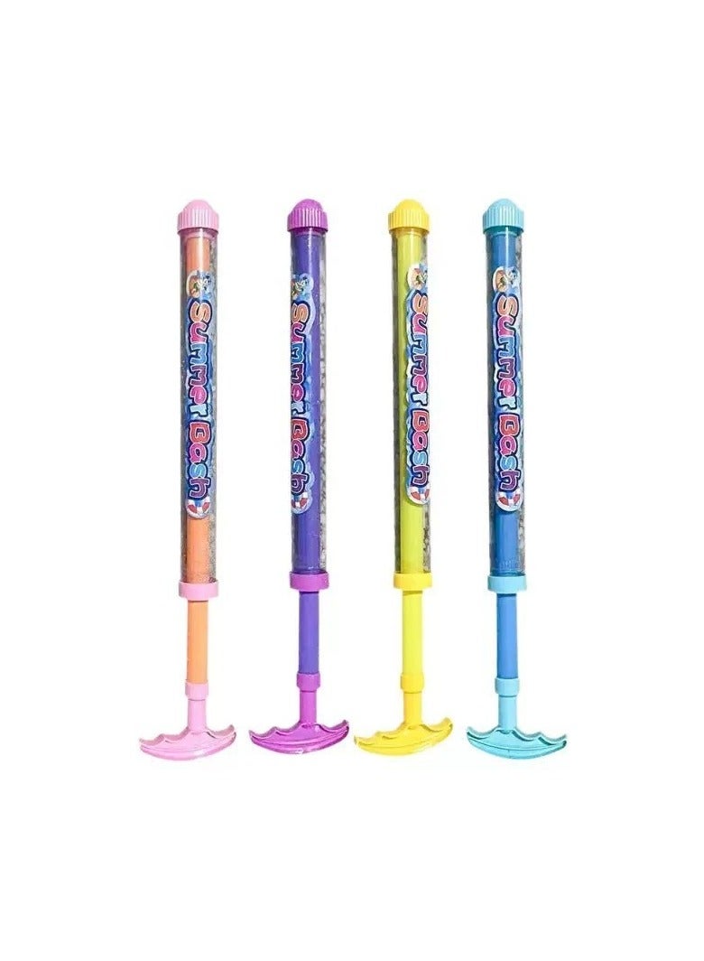 هالامودو 4 قطع مسدسات مائية للألعاب النارية، مسدس مائي للألعاب النارية، ألعاب رشاشات مائية عالية الضغط قابلة للسحب، رشاشات مائية على شكل ألعاب نارية رومانسية، ألعاب مائية للألعاب النارية للاستحمام والمسبح والحفلات - Image 1