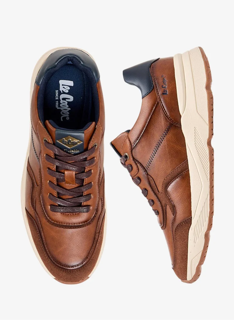 لي كوبر حذاء رياضي رجالي برباط مزين بالدانتيل