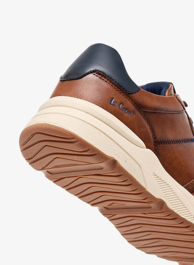 لي كوبر حذاء رياضي رجالي برباط مزين بالدانتيل