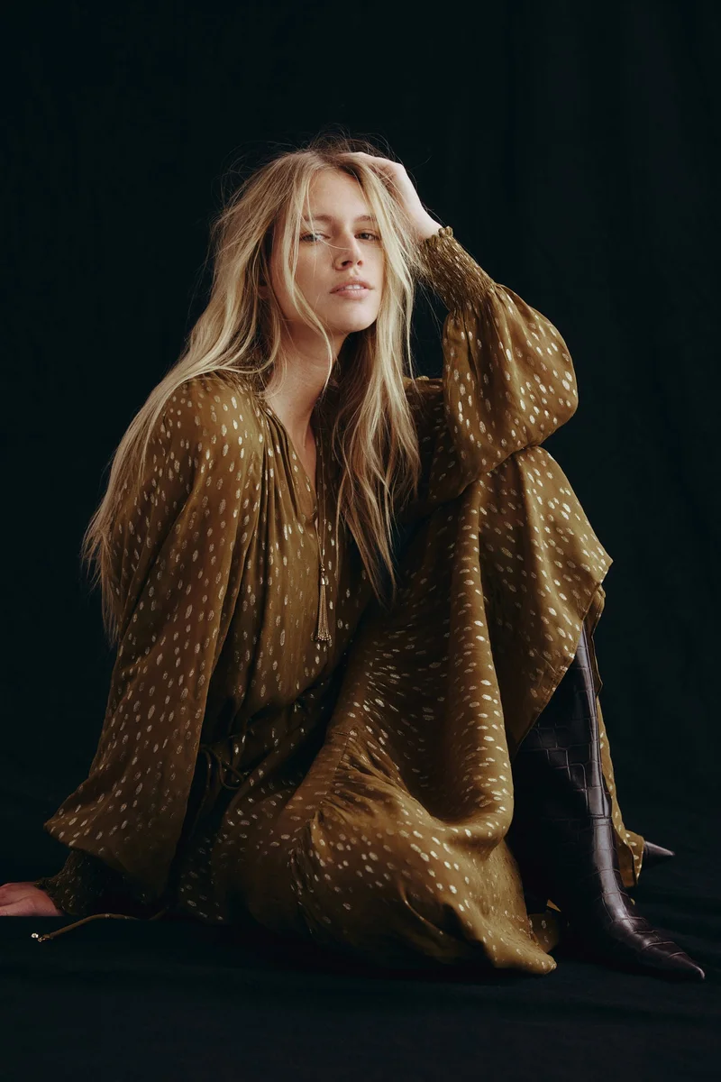 H&M Patterned maxi dress