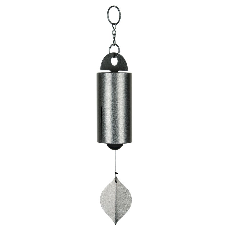 Woodstock Chimes Woodstock Chimes Heroic Windbell Wind Chime for Outside 24 Medium GreyDeep Tone Sound Outdoor Decor for Patio Porch Garden HWMAS