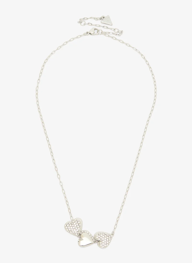 جس قلادة سلسلة مرصعة بالقلوب