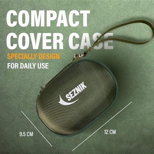 SEZNIK Portable Nano Printer Carrying Case, Multi Purpose Travel Organizer, Case for Earphones, USB Drives, Memory Cards, and Cables | Oxford Fabric | Water Resistant (Green) - Image 2