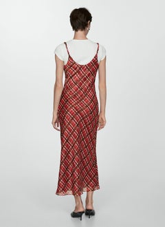 MANGO Check Long Dress  - Image 2