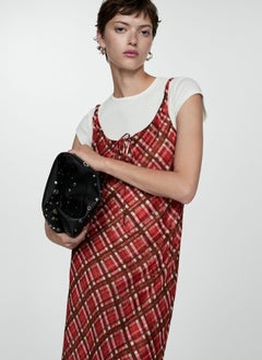 MANGO Check Long Dress  - Image 4