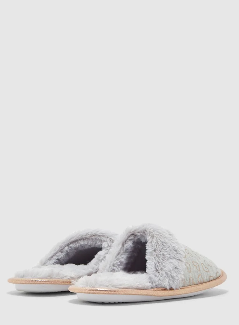 DOROTHY PERKINS Mule Foil Heart Slip On