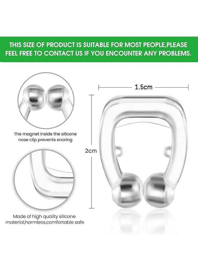 Rock Pow Noseclip Anti Snore Devices, Reduce Snoring, Silicone Magnetic Nose Clip, Magnetic Nasal Dilator - 4 Pcs  - Image 2