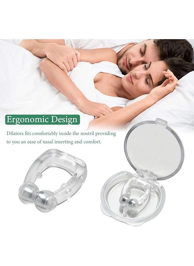 Rock Pow Noseclip Anti Snore Devices, Reduce Snoring, Silicone Magnetic Nose Clip, Magnetic Nasal Dilator - 4 Pcs  - Image 3