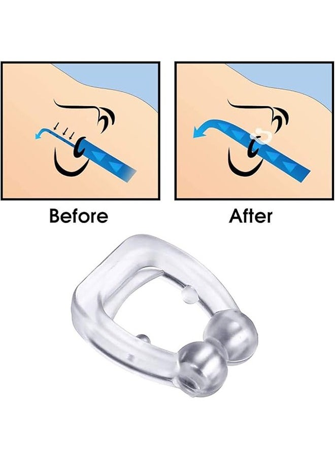 Rock Pow Noseclip Anti Snore Devices, Reduce Snoring, Silicone Magnetic Nose Clip, Magnetic Nasal Dilator - 4 Pcs  - Image 4