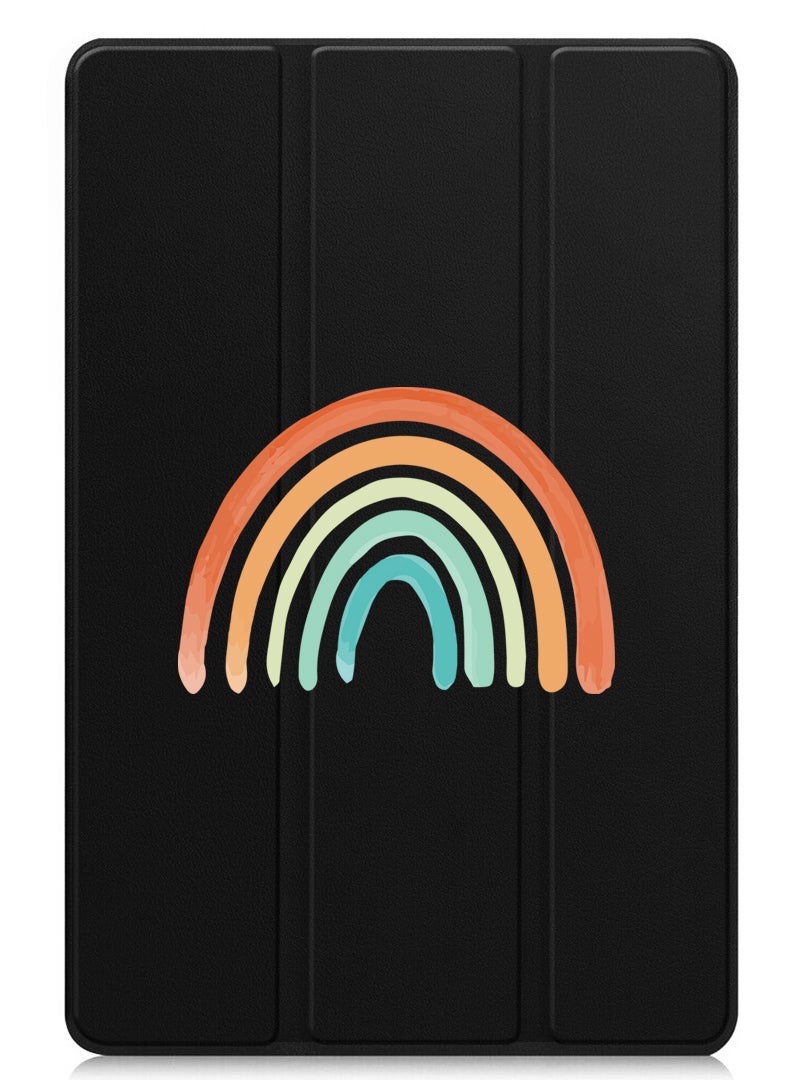 Theodor Protective Flip Case For Apple iPad Pro 13 (2024) With Trifold Stand Auto Wake Sleep Shockproof Cover Rainbow - Image 1