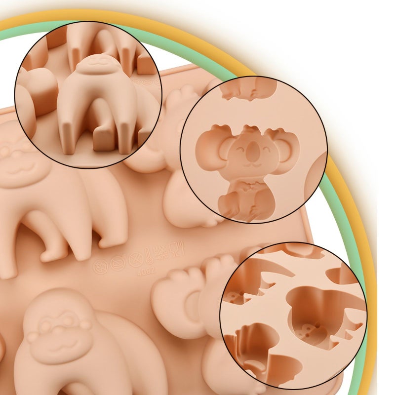 Pink Silicone Animal Cake Mold Non Stick for Cakes Jellies Chocolates Multipack - Image 4