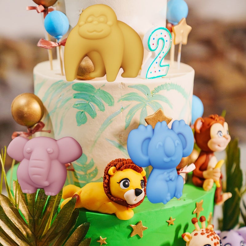 Pink Silicone Animal Cake Mold Non Stick for Cakes Jellies Chocolates Multipack - Image 5