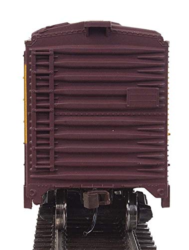 Walthers Trainline عربة شحن ميلووكي رود من وولثرز ترينلاين جاهزة للتشغيل، حمراء/صفراء - Image 5