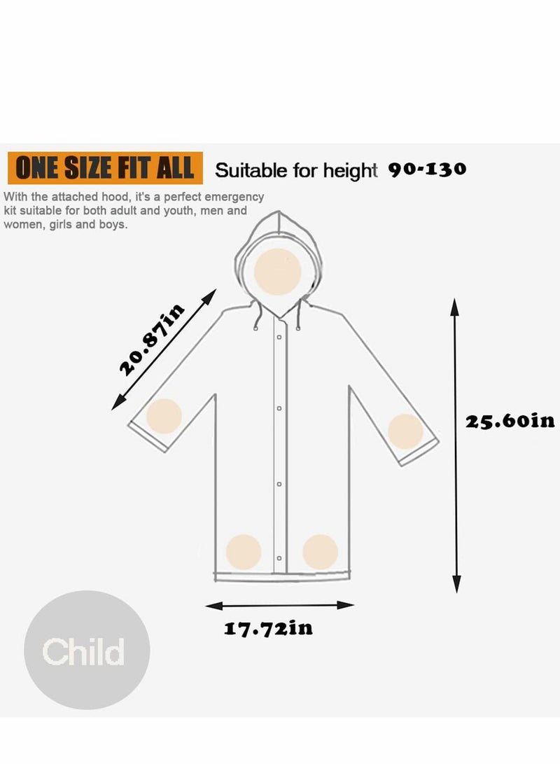 SYOSI Children'S Raincoats Cartoon Kids Rain Jacket Boys Girls Hooded Rain Poncho Outdoors Kids Transparent Raincoat Student Rain Suit Waterproof Durable Windbreaker - Image 5