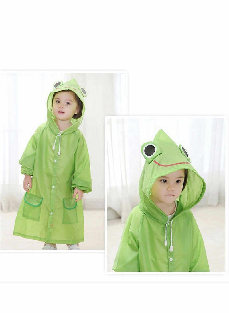SYOSI Children'S Raincoats Cartoon Kids Rain Jacket Boys Girls Hooded Rain Poncho Outdoors Kids Transparent Raincoat Student Rain Suit Waterproof Durable Windbreaker - Image 3