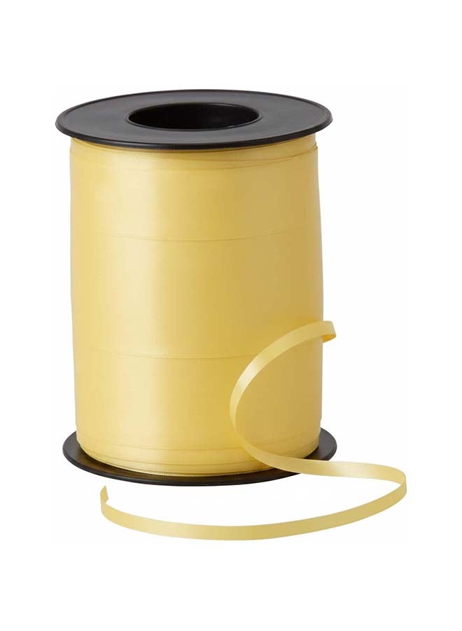 Ciao Balloon Curling Ribbon 0.5 cm x 500 Yards Yellow – Decorative Balloon String for Parties, Gifts & Crafts - Image 1