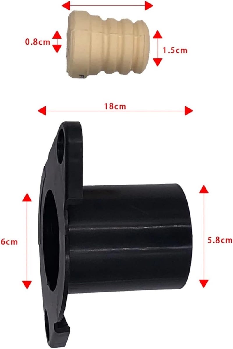 QASULER Car Rear Shock Absorber Buffer Rubber Boot Set - Image 2