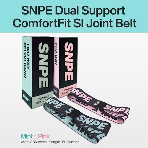 SNPE Dual Support ComfortFit SI Joint Belt : superior stability and targeted support for individuals with SI joint issues (Pink, Regular) - Image 2