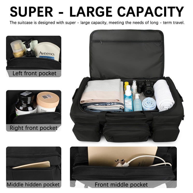 TENFLY Rolling Duffle Bag with Wheels, 120L Military Luggage Bag for Travel,Large Tactical Heavy Duty Duffel Bags for Deployment Camping Sporting & Outdoor Adventures - Image 3