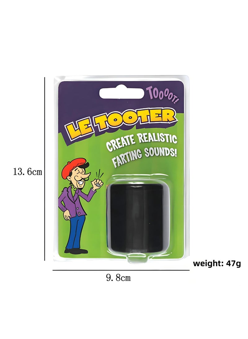Pooter Fart Machine Toy Rubber Le Tooter Create Farting Natural Sound Best Novelty Gag Gifts Joke Children's Day Party Toy(Black48) - Image 2