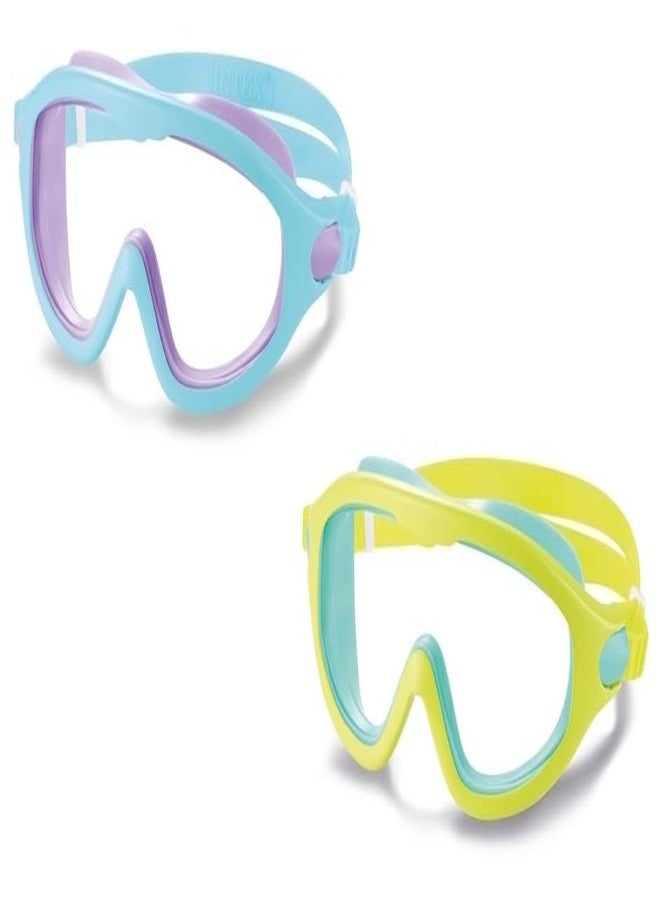 VWretails Kids Swim Masks 55985, Polycarbonate Lenses with Silicone Eyecups and Adjustable Head Strap, Age 3-8 Pack od Any One - Image 2