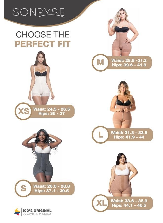 Sonryse 096 Colombian Faja Post Surgery Compression Shapewear Garment After Liposuction for Women - M - Image 3