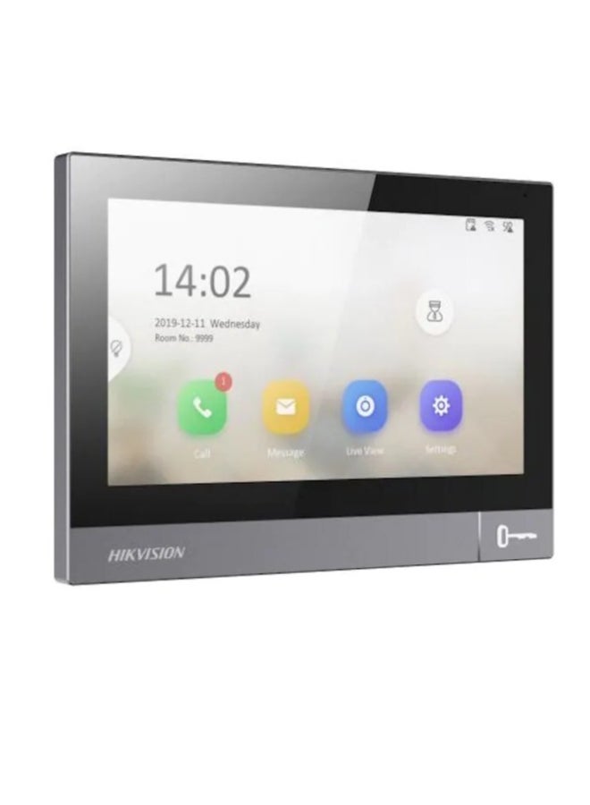 HIKVISION DS-KIS611-S IP Video Intercom Kit – 4MP Outdoor Door Station, 150° Wide Angle, 7" Indoor Monitor, Wi-Fi 6 & PoE, IR Night Vision (3m), IP65 Weatherproof, 2-Way Audio, Card/Bluetooth/App Unlock, 128GB TF Support, Dual Lock Control Black/Silver - Image 3