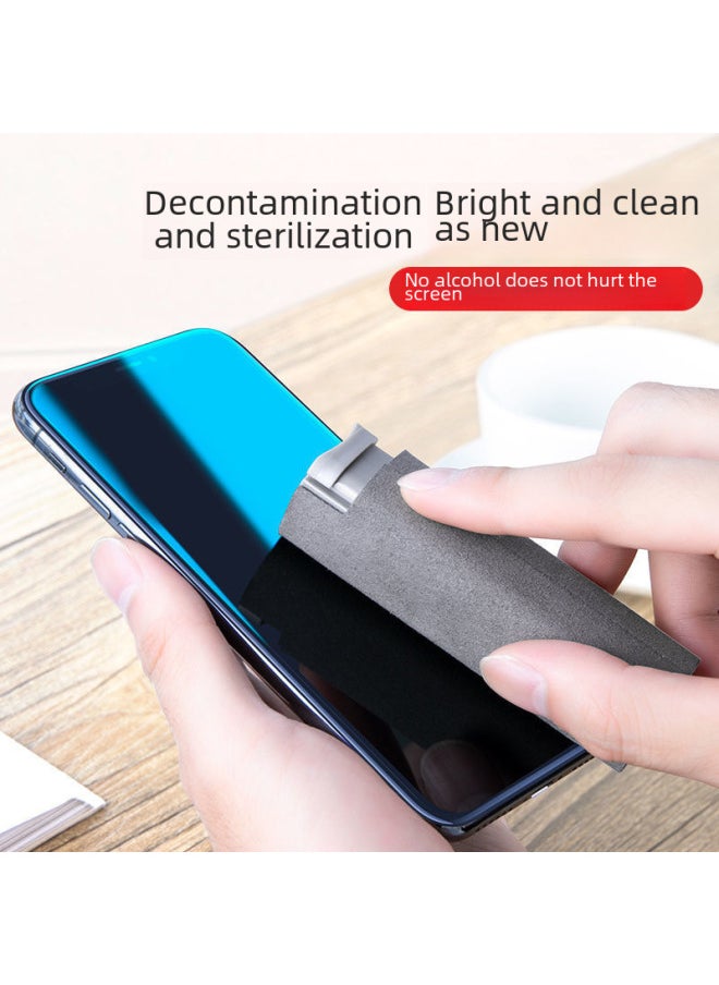 Screen Cleaner LCD Screen Cleaning Liquid Integrated Sprayer Computer Mobile Phone Cleaner Spot Wholesale-Color:Black (with PP Shell)