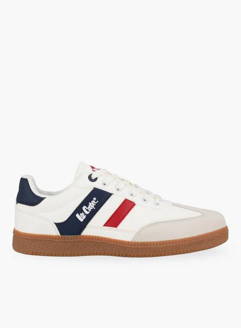 Lee Cooper WHITE Panelled Lace-Up Ankle School Sneakers for Women | Best Price UAE