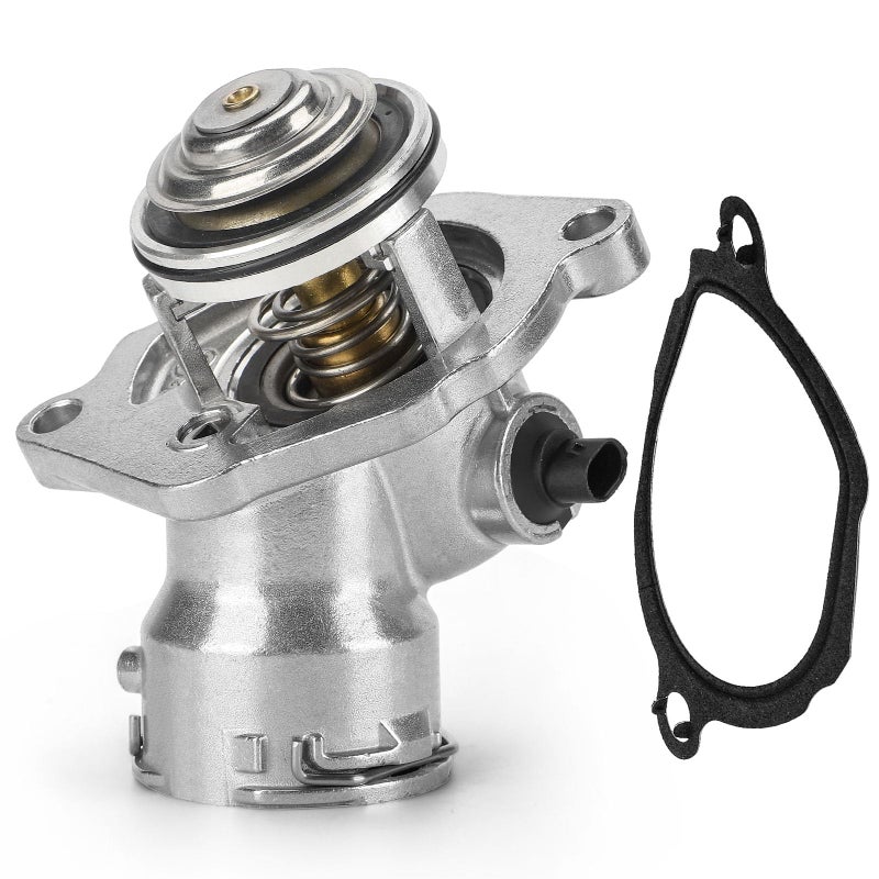 C-Tzu Upgrade Aluminium Thermostat Housing Assembly W/Sensors For Mercedes-Benz C230 C250 C280 C350 E280 E300 E350 Ml350 Ml450 R350 S400 Slk280 Slk300 Slk350 - Replaces 2722000115 2722000415 Tm45100D - Image 1