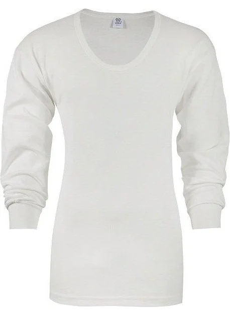 Yıldız Yildiz 46 Men's Cream Long Sleeve Undershirt Thermal