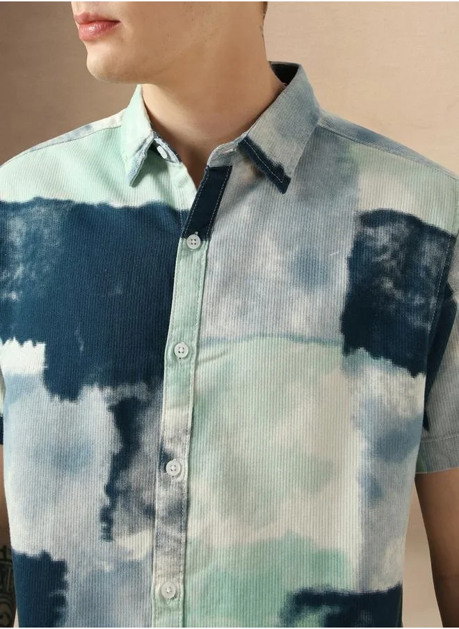 Dennis Lingo Men's Regular Fit Multi-Color Casual Shirt