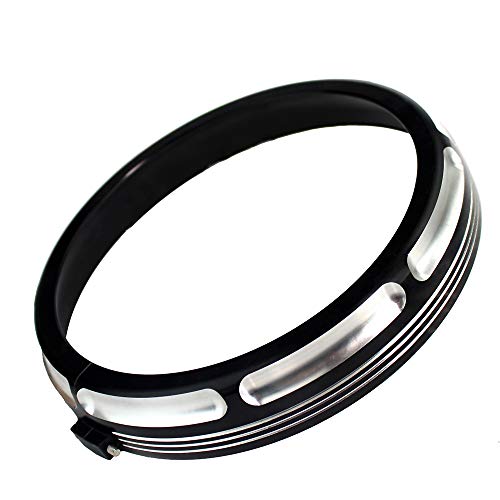 AQIMY Motorcycle 7" Burst Headlight Headlamp Trim Ring For Harley Touring Street Glide Road King Electra Glide 2006-2018 - Image 2