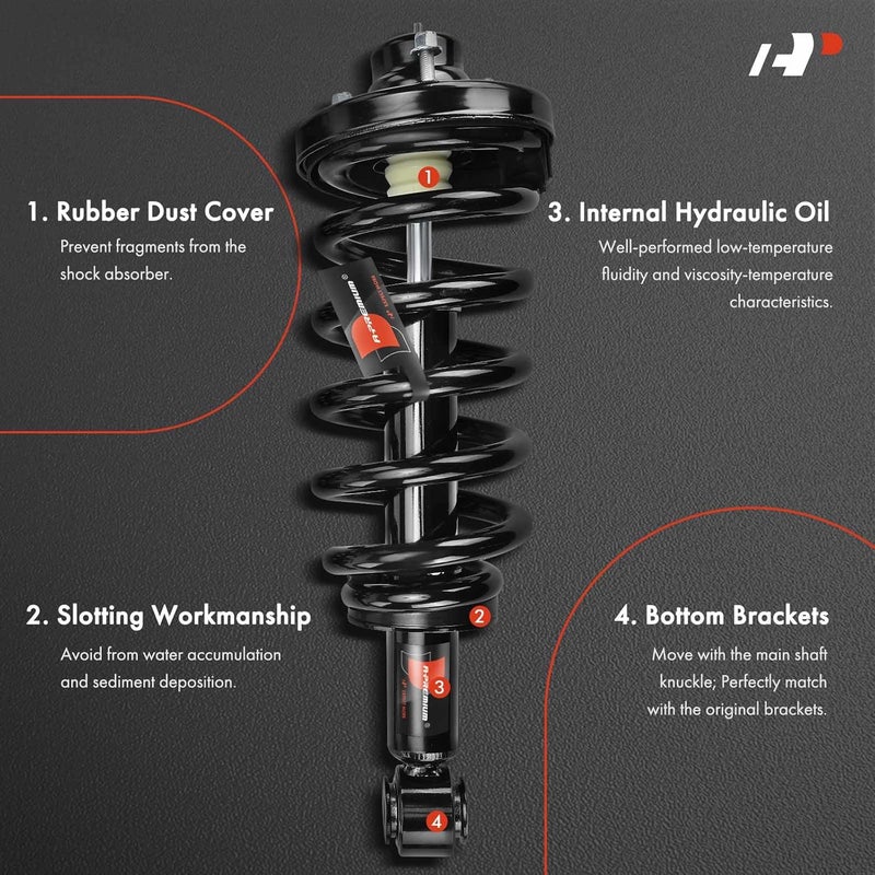 A-Premium Complete Strut and Coil Spring Assembly for Ford Expedition & Lincoln Navigator - Image 3