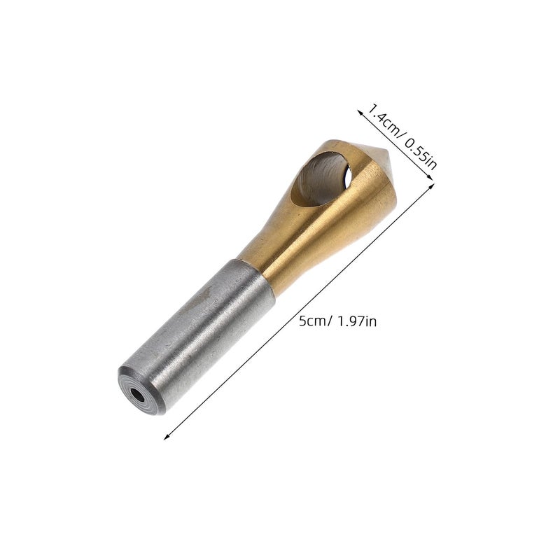 Single End Countersink Drill Bit Titanium Coated 5mm 10mm for Metal Wood Fast Cutting Deburring Chamfering - Image 3