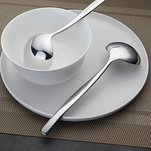 Pekky Small Soup Ladle Spoon, Stainless Steel Gravy Ladle Spoon Set, 4 Pieces - Image 3