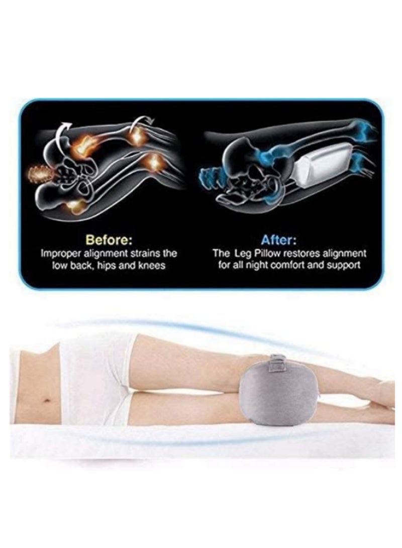 Knee Cushion Pillow for Side Sleepers Memory Foam Leg Pillow Orthopedic Posture Supporter Leg Cushion for Back Pain Support Knee Support for Sleeping Joint Pain Relief Pressure Relief - Image 3