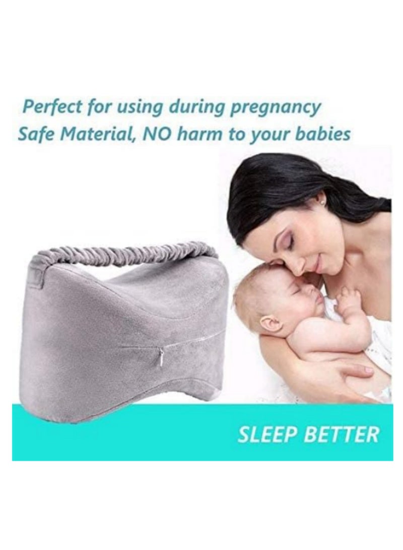 Knee Cushion Pillow for Side Sleepers Memory Foam Leg Pillow Orthopedic Posture Supporter Leg Cushion for Back Pain Support Knee Support for Sleeping Joint Pain Relief Pressure Relief - Image 5