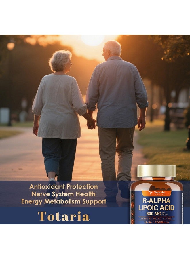 Totaria حمض ألفا ليبويك 600 ملغ - كبسولات مكمل ALA لدعم الاعتلال العصبي مكمل مضاد للأكسدة، صحة الأعصاب، تطهير الكبد، الأيض وطاقة الخلايا، مضاد للشيخوخة، غير معدّل وراثيًا، خالي من الغلوتين، آمن للنباتيين - Image 5