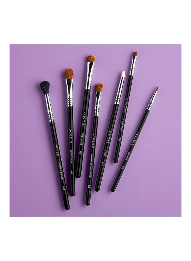 SIGMA 7-Piece Basic Eyes Brush Kit Black/Silver - Image 2