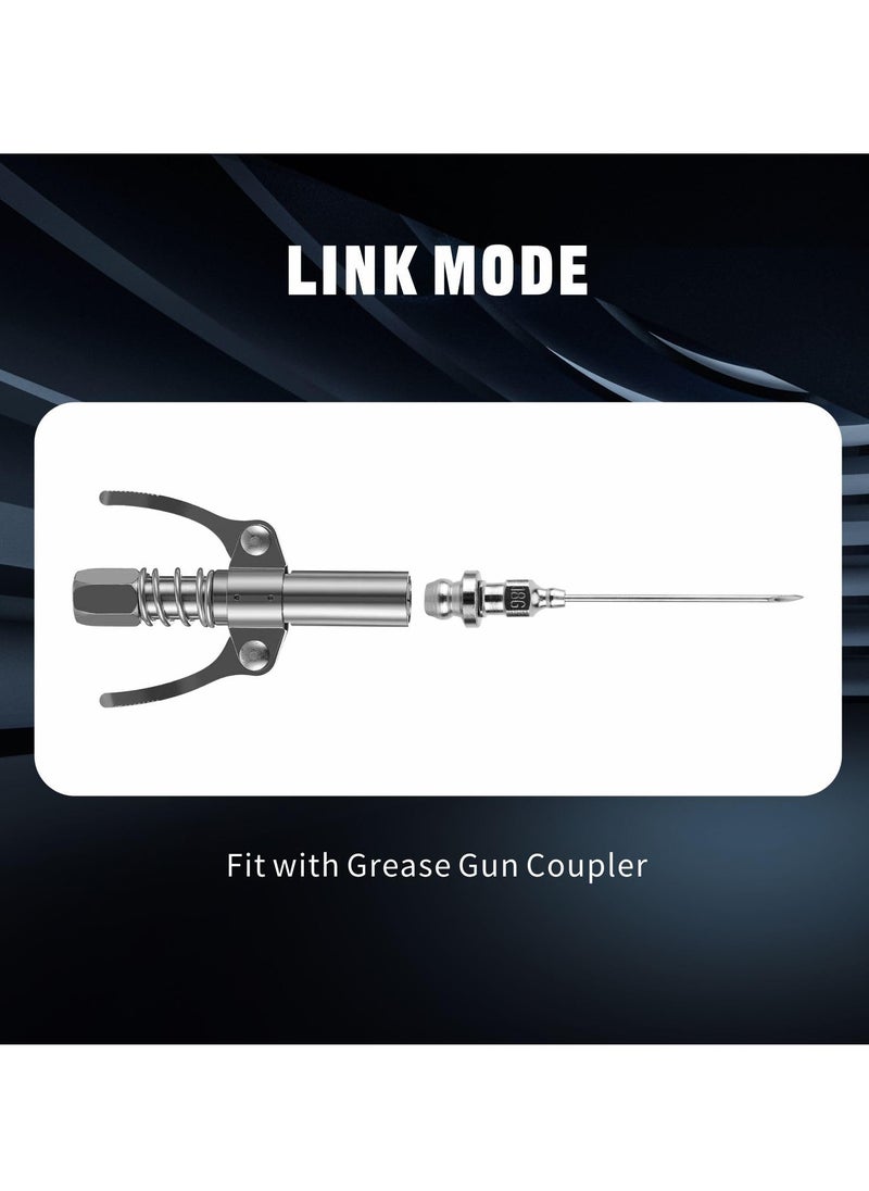 Excefore Bearing Grease Injector Needle，Removable Needle Grease Dispenser 6pcs，for Injecting Grease Into Sealed Bearings and CV Joints  - Image 2