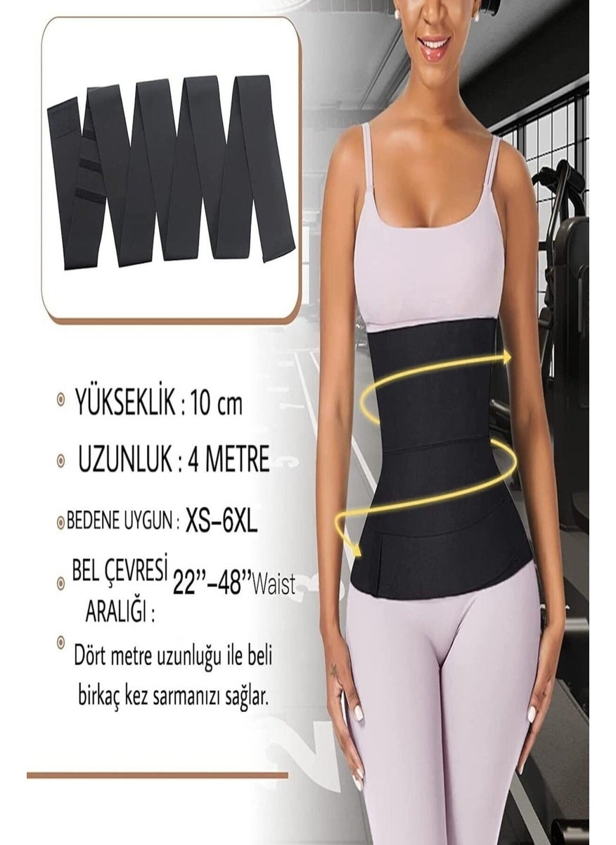 CK Spor Waist Trainer Tummy Wrap Slimming Waist Wrapped Hourglass Appearance 4m Spiral Waist Corset  - Image 2