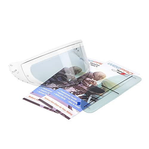 WeePro Photochromic Anti-Fog Helmet Visor Film,Auto Tint Transition Film for Motorcycle Helmet Visor from Clear to Tinted for Riding All Seasons Use,on Sunny or Cold or Cloudy Days(DARK) - Image 2