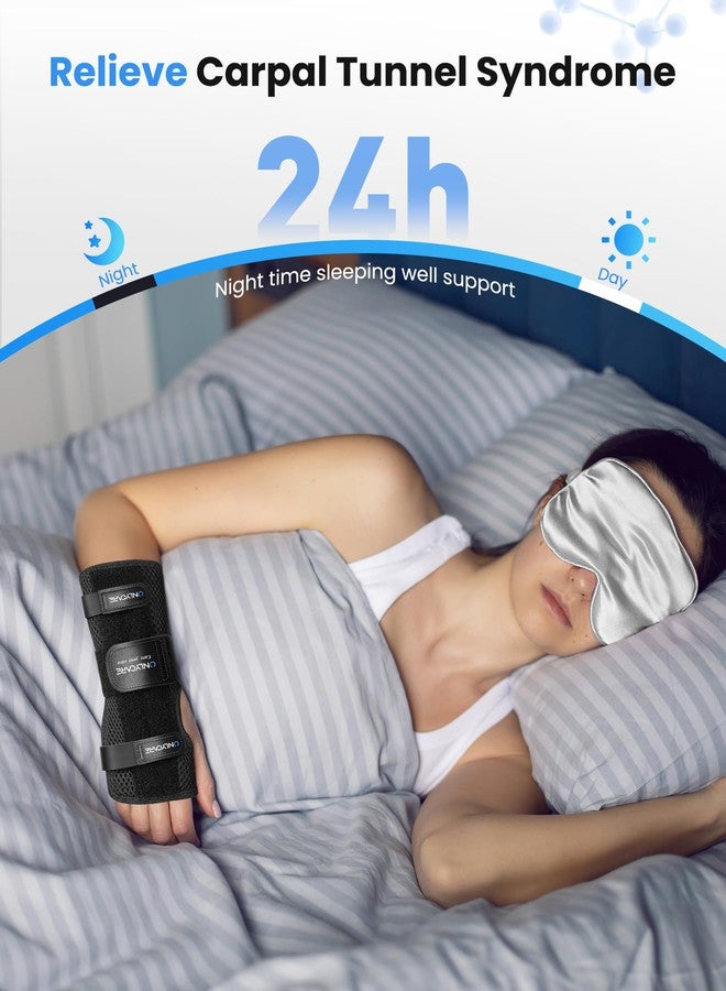 ONLYCARE FSA HSA Carpal Tunnel Wrist Brace Fit Right Hand, Adjustable Wrist Wraps Night Support, Metal Splint Stabilizer Relief Pain for Women Men, Hand Brace for Sprain, Arthritis, Tendonitis, S - Image 4